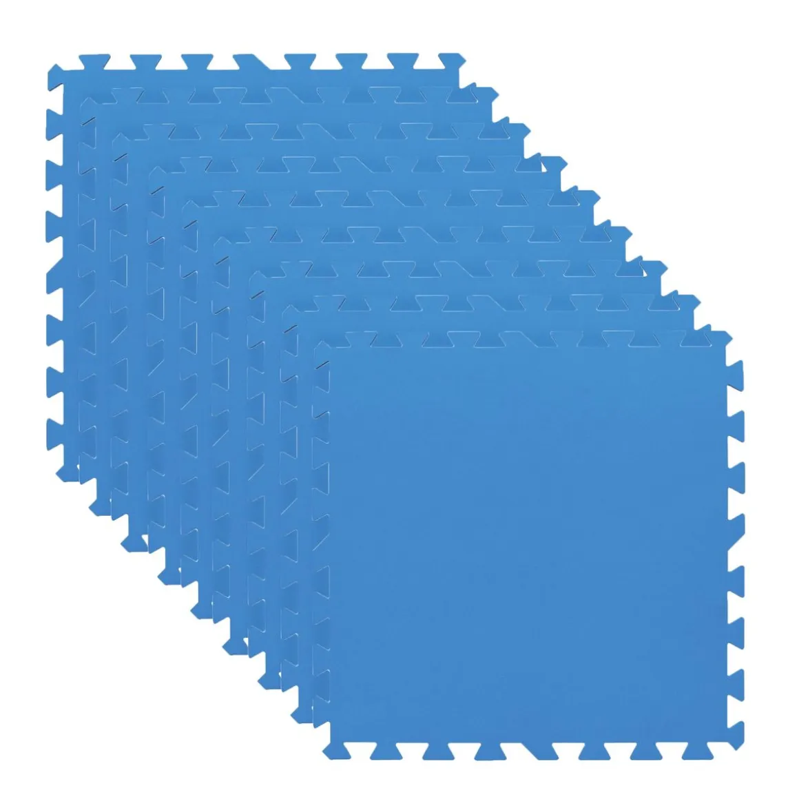 Pool Bodenschutz Fliesen blau 9er Set 50 x 50 cm
