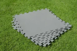 Pool Bodenschutz Fliesen grau 9er Set 50 x 50 cm