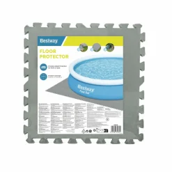 Pool Bodenschutz Fliesen grau 9er Set 50 x 50 cm