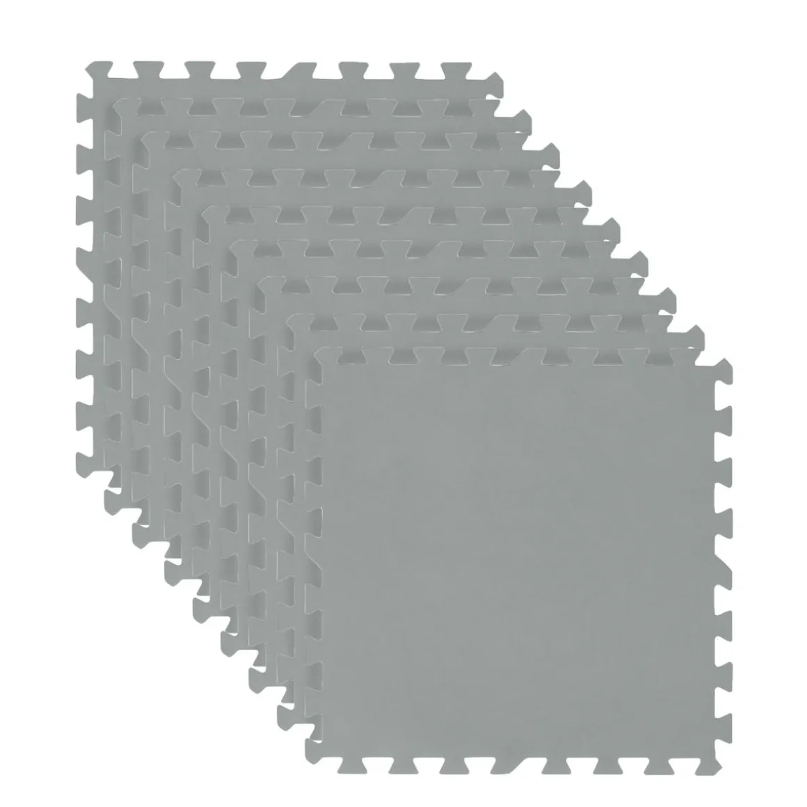 Pool Bodenschutz Fliesen grau 9er Set 50 x 50 cm