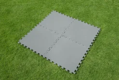 Pool Bodenschutz Fliesen grau 9er Set 50 x 50 cm