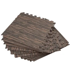 Pool Bodenschutz Fliesen Holzoptik 12er Set 50 x 50 cm