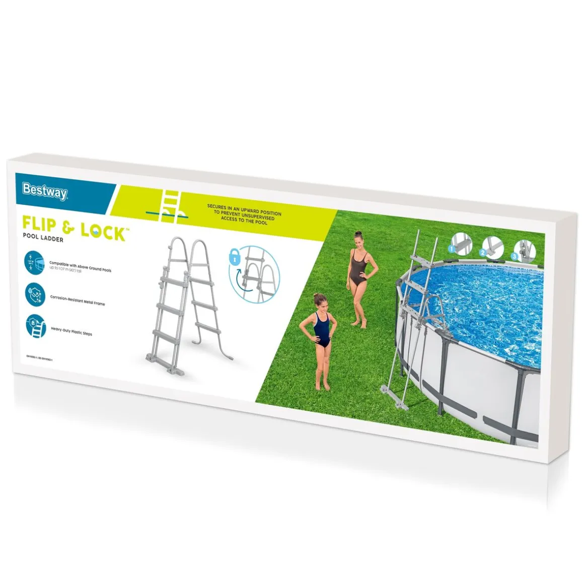 Pool Leiter für Poolhöhe 107 cm