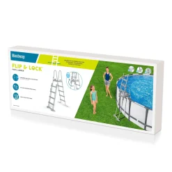Pool Leiter für Poolhöhe 132 cm