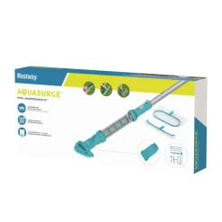 Poolsauger Set AquaSurge kabellos mit Kescher und Bürste