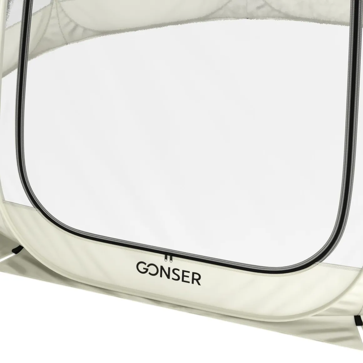 Pop-Up Bubble Zelt LED 8-10 Personen 3.8 m transparent/weiss