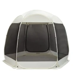 Pop-Up Pavillon LED 4-6 Personen 3 x 2 m transparent/schwarz