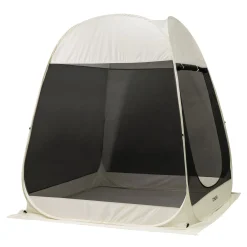 Pop-Up Pavillon LED 2-3 Personen 2 x 2 m transparent/schwarz