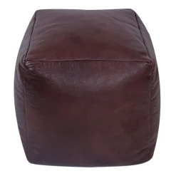 Pouf Leder SIDON braun
