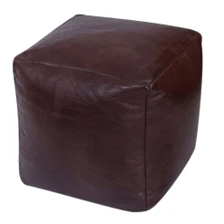 Pouf Leder SIDON braun