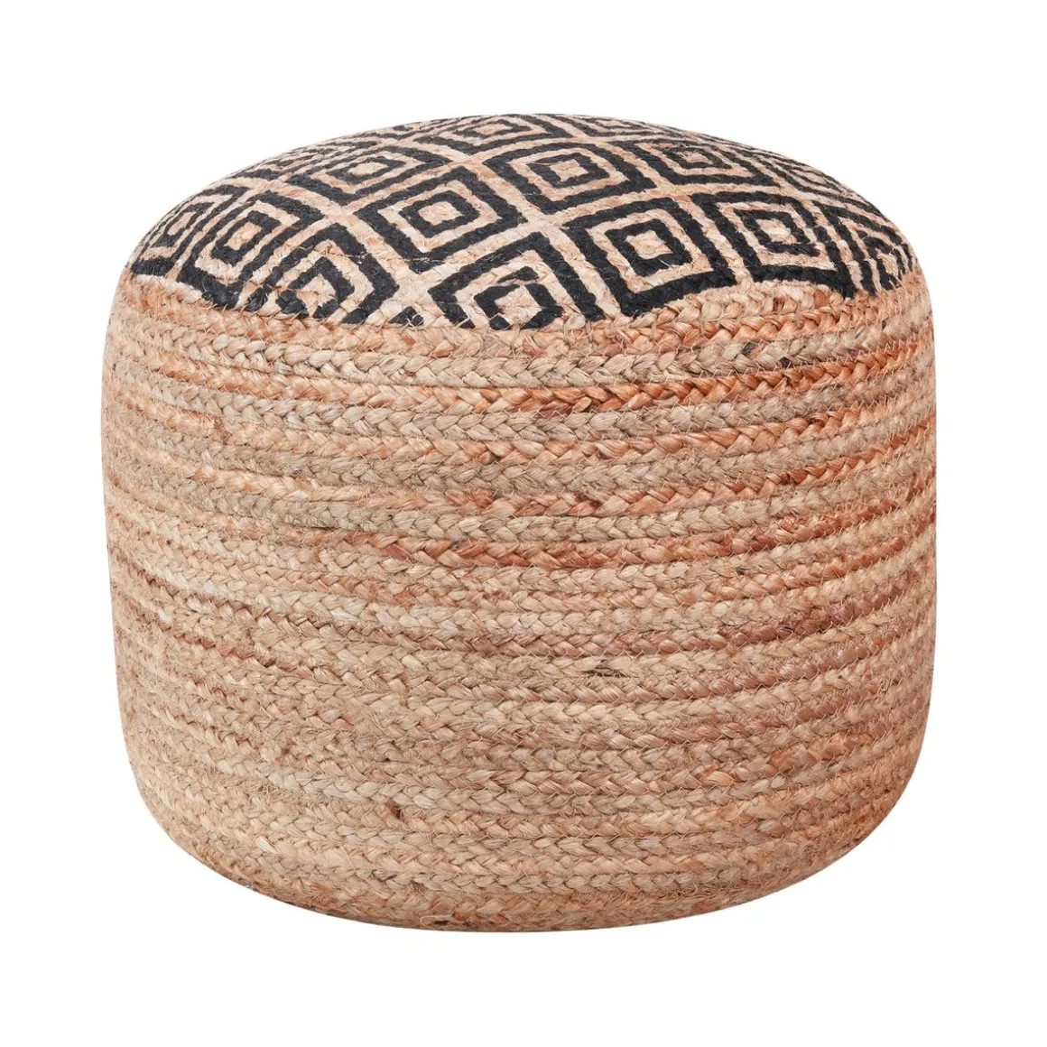 Pouf NETANJA schwarz/natural
