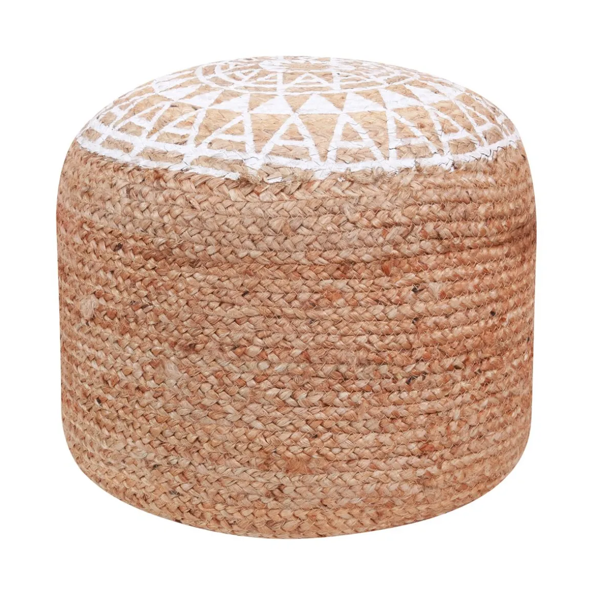 Pouf NETANJA weiss/natural
