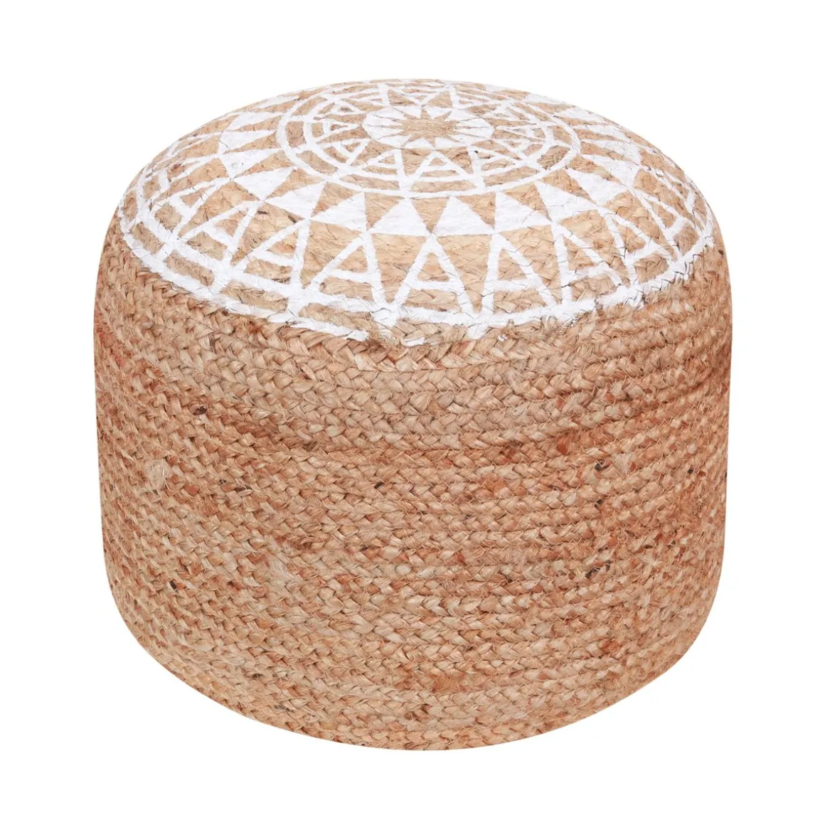 Pouf NETANJA weiss/natural