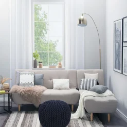 Pouf RAMILA dunkelblau