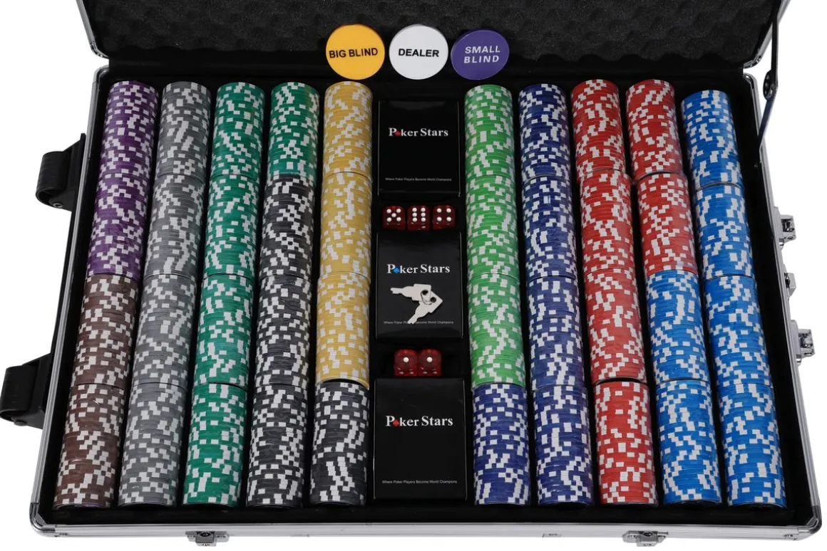 Profi Pokerkoffer mit 1000 Chips