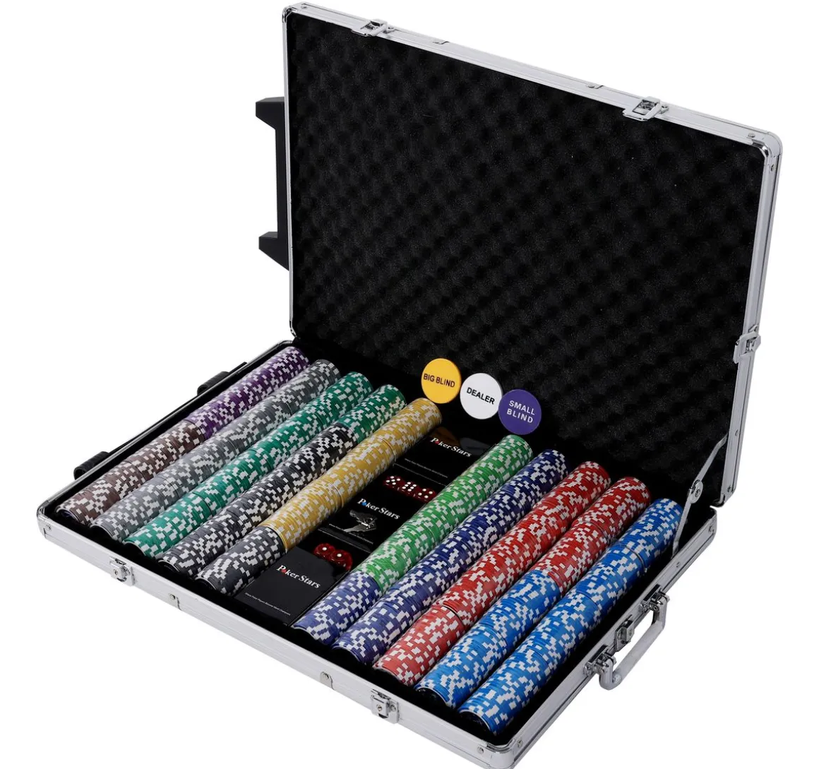 Profi Pokerkoffer mit 1000 Chips