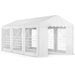 Profi PVC Partyzelt 3 x 6 m weiss