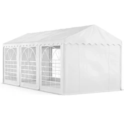 Profi PVC Partyzelt 3 x 6 m weiss