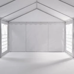 Profi PVC Partyzelt 4 x 8 m weiss