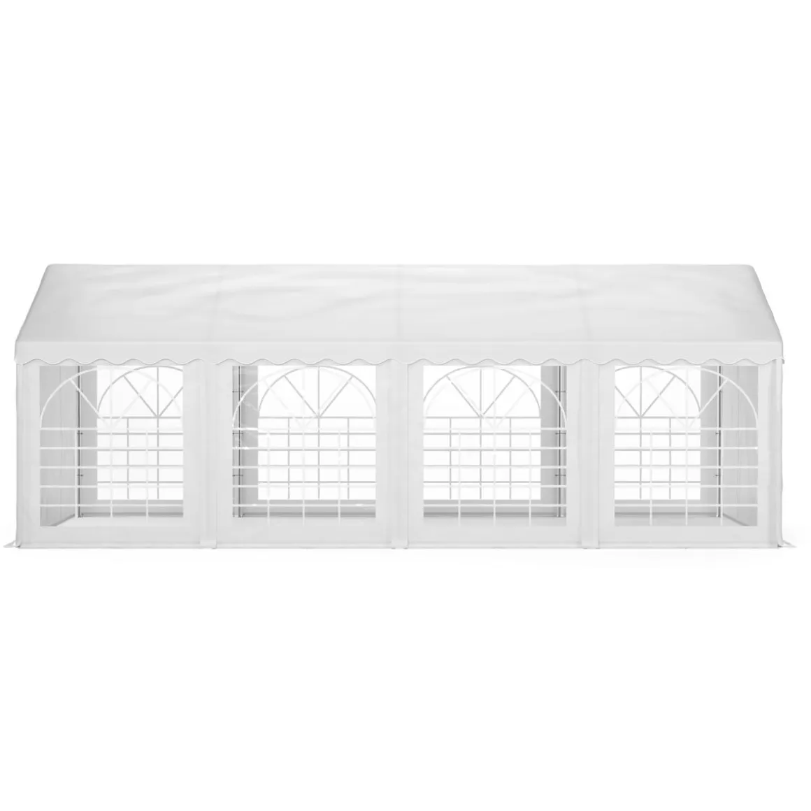 Profi PVC Partyzelt 4 x 8 m weiss