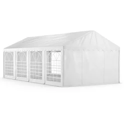 Profi PVC Partyzelt 4 x 8 m weiss