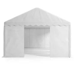 Profi PVC Partyzelt 4 x 8 m weiss