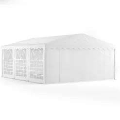 Profi PVC Partyzelt 5 x 6 m weiss