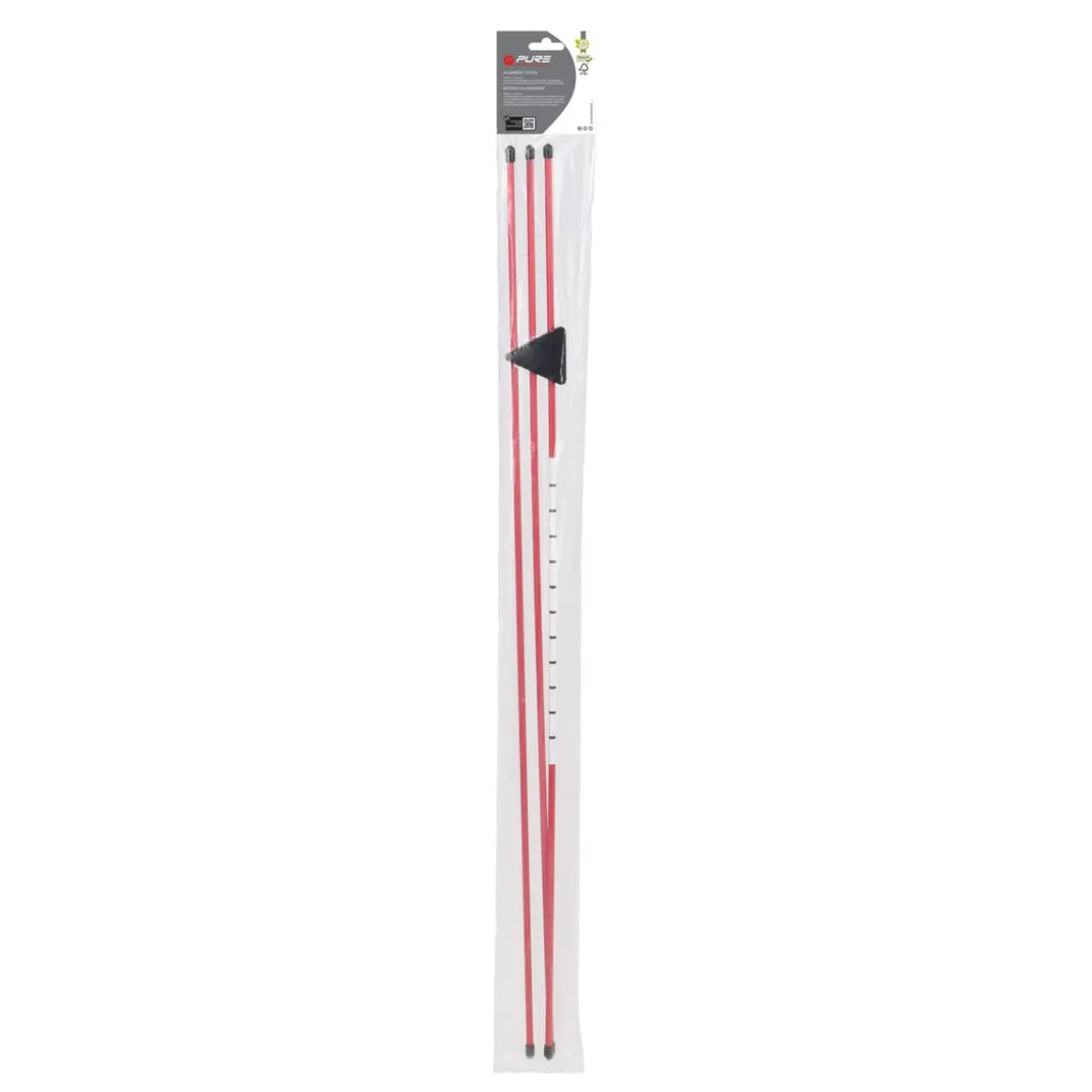 Pure2Improve Golf Alignment Sticks Trainingsstab 92 cm 3er Set rot