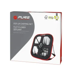 Pure2Improve Golf Pop-Up Chipping Netz 88 x 82 x 80 cm schwarz/rot