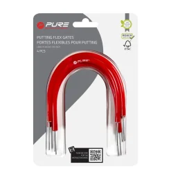 Pure2Improve Golf Putting Gate Trainingsbogen 4er Set rot