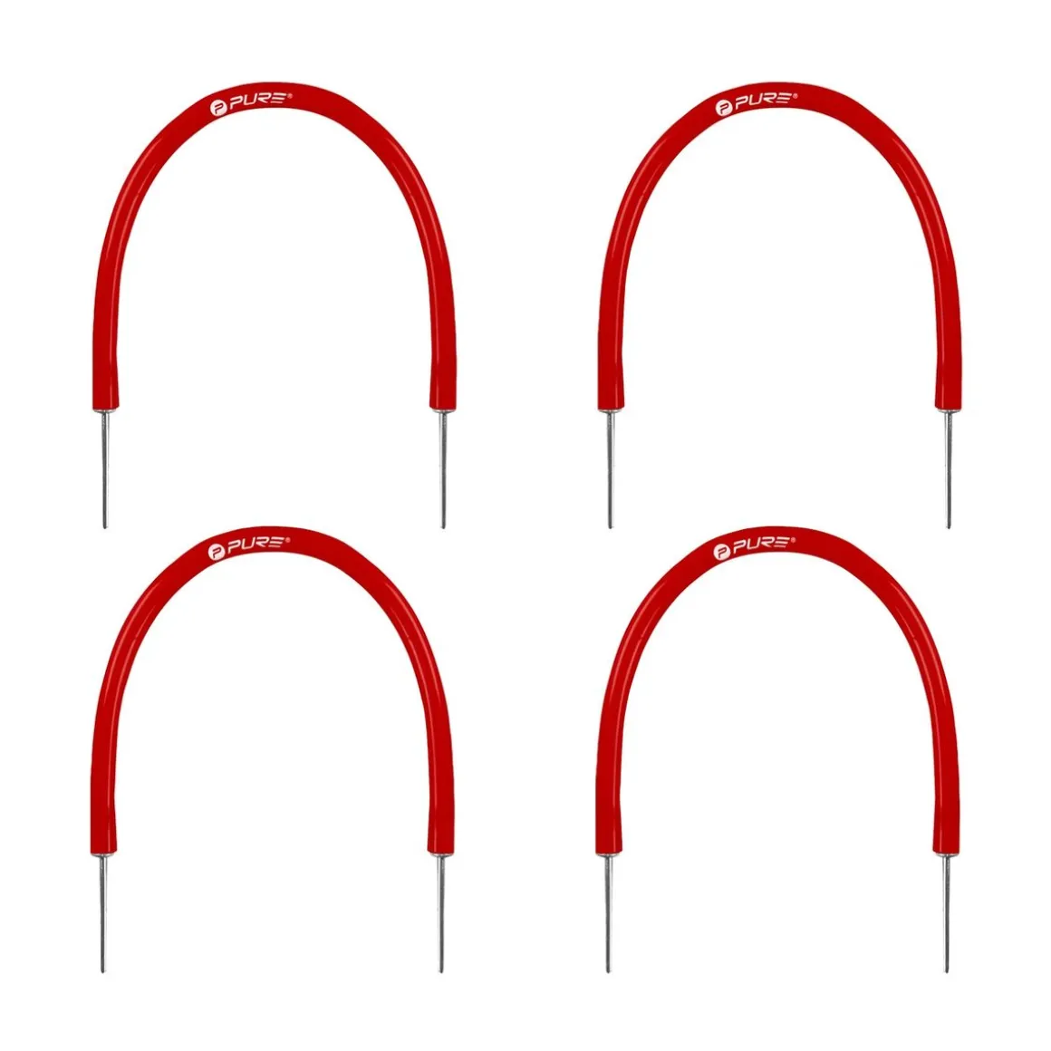 Pure2Improve Golf Putting Gate Trainingsbogen 4er Set rot