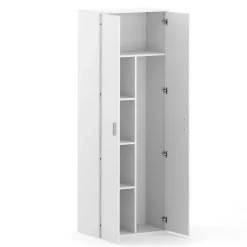 Putzschrank RAKEL 60 x 180 cm weiss