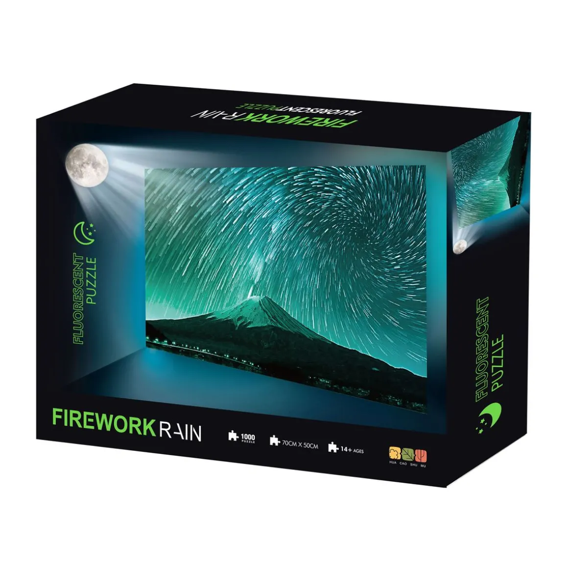 Puzzle fluoreszierend Feuerwerksregen 1000 Teile