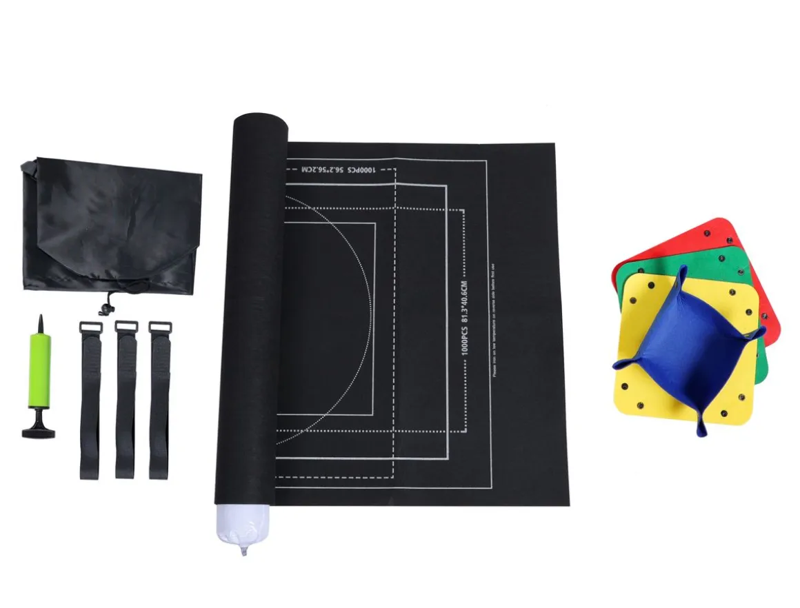 Puzzlematte aufrollbar schwarz
