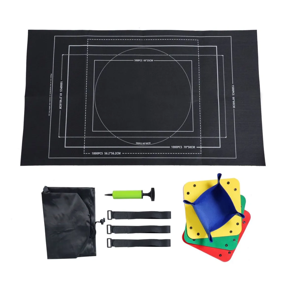 Puzzlematte aufrollbar schwarz