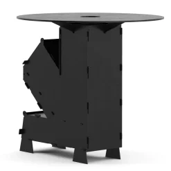 Raketenofen mit Grillplatte 36 x 14 x 57 cm