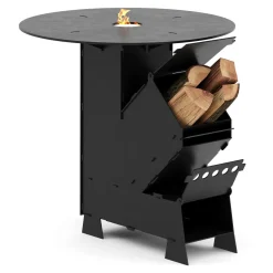 Raketenofen mit Grillplatte 36 x 14 x 57 cm