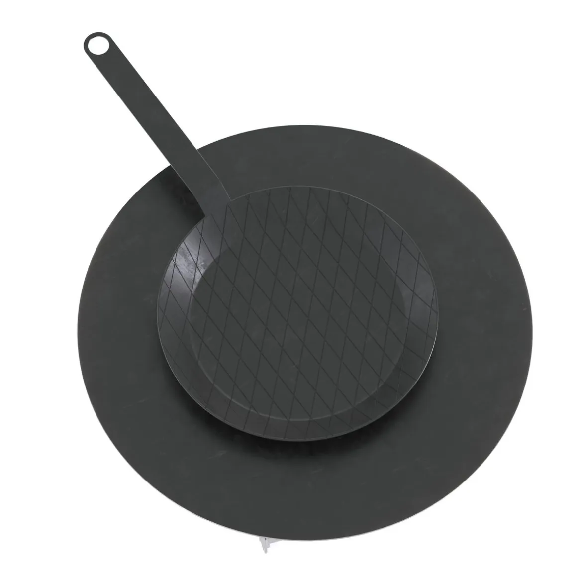 Raketenofen mit Grillplatte und Pfanne 36 x 14 x 57 cm