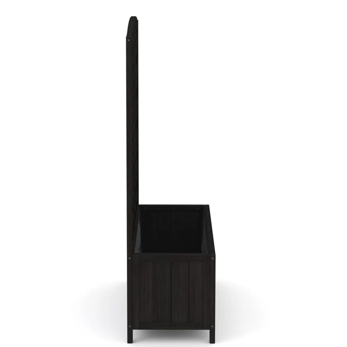 Rankgitter mit Blumenkasten schwarz