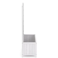 Rankgitter mit Blumenkasten weiss