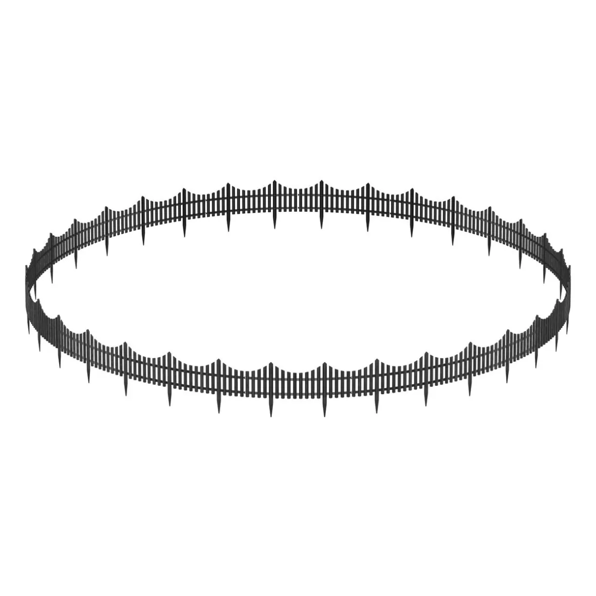 Rasenkante Beetumrandung 17er Set schwarz