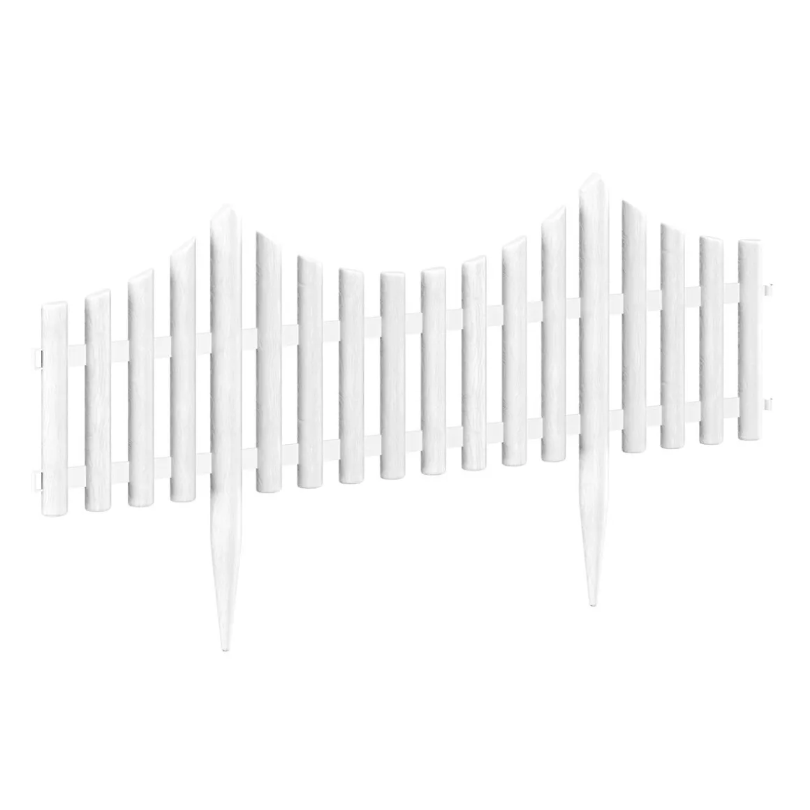 Rasenkante Beetumrandung 17er Set weiss
