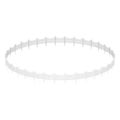 Rasenkante Beetumrandung 17er Set weiss