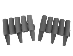 Rasenkante Holzoptik anthrazit 8er Set