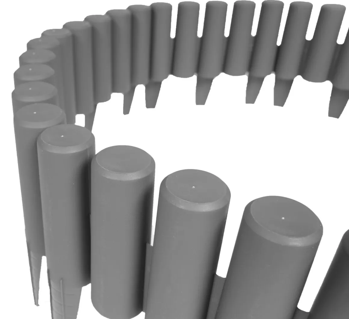 Rasenkante Holzoptik anthrazit 8er Set
