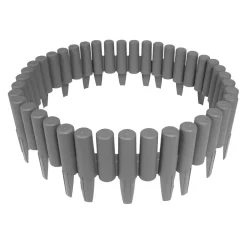 Rasenkante Holzoptik anthrazit 8er Set