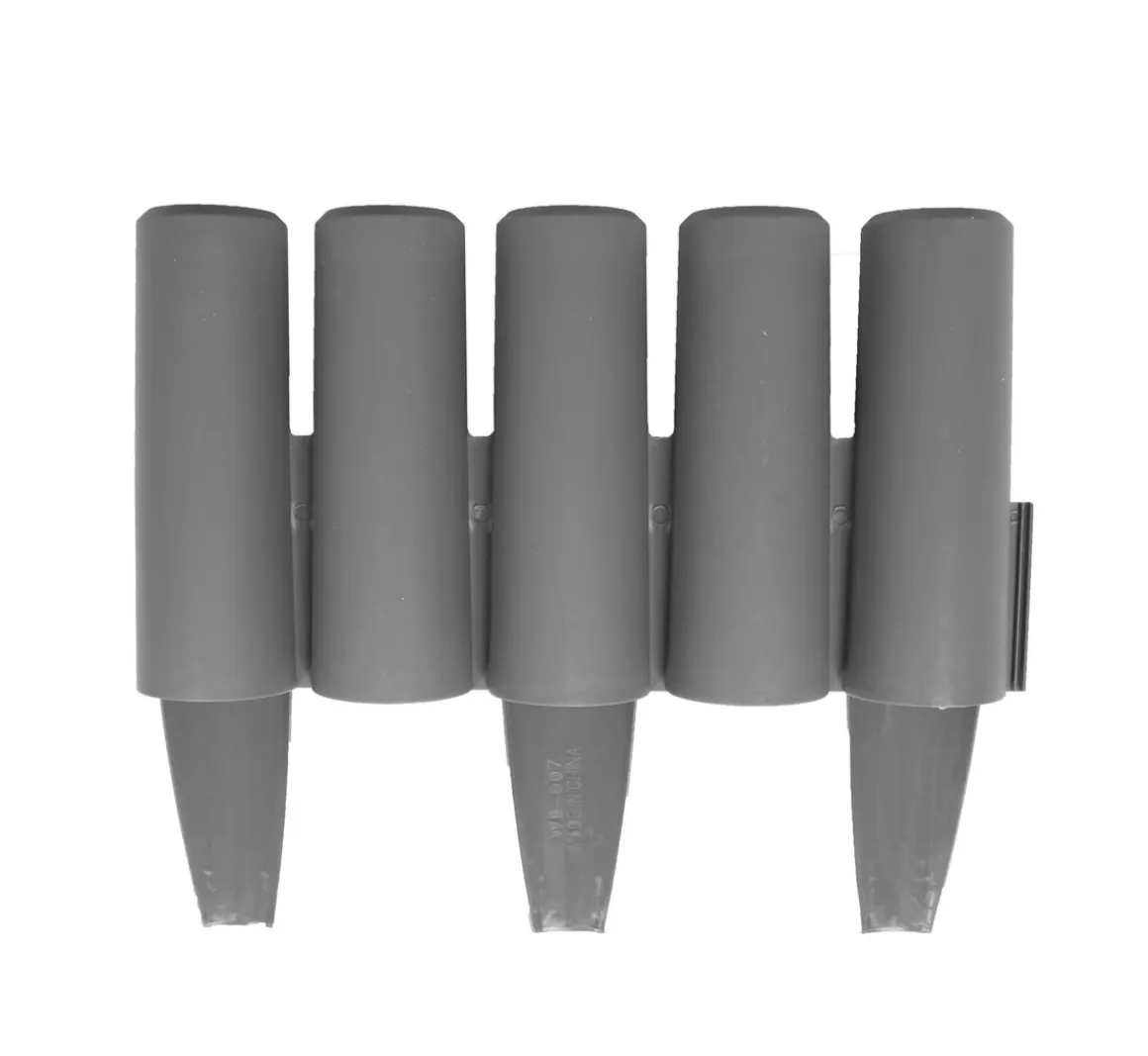 Rasenkante Holzoptik anthrazit 8er Set