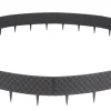 Rasenkante Rattanoptik anthrazit 10er Set