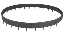 Rasenkante Rattanoptik anthrazit 50er Set