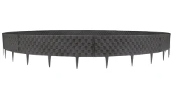 Rasenkante Rattanoptik anthrazit 50er Set